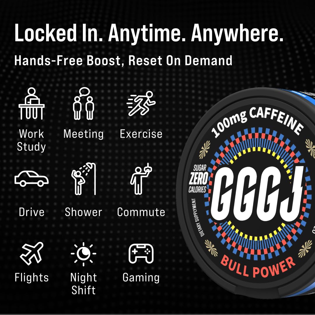 Amazon.com: GGGJ Plant-Based Nootropic Pouches | Energy Pouches